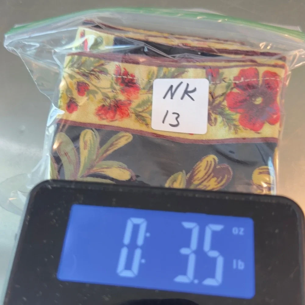 Vintage Cloth Napkins Set of 4 Black Red Floral Botanical Print Cottagecore Boho